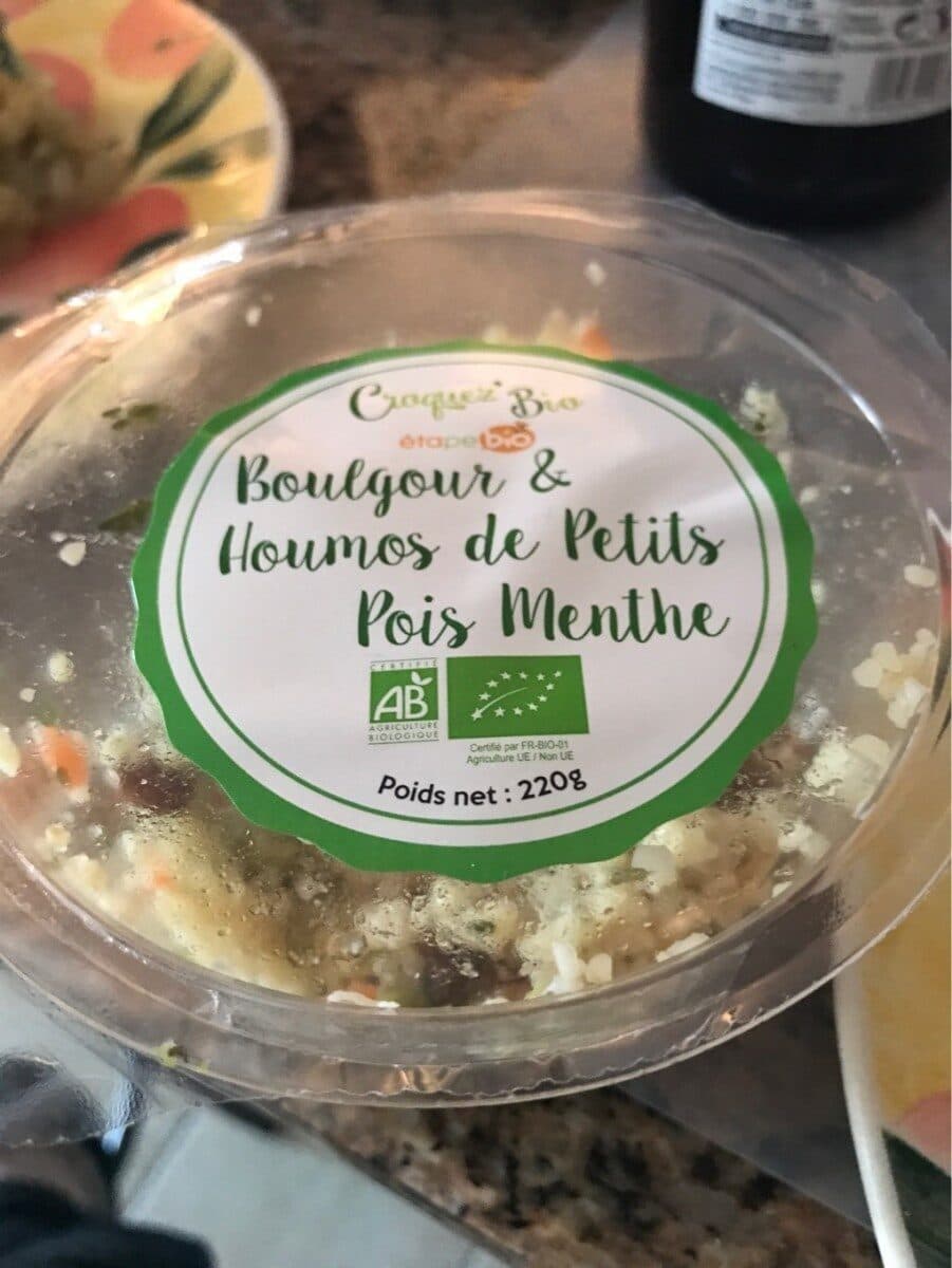 Croquez Bio Boulgour et houmos de pois menthe packshot