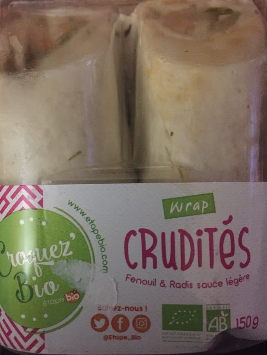 Croquez Bio Wrap crudités packshot