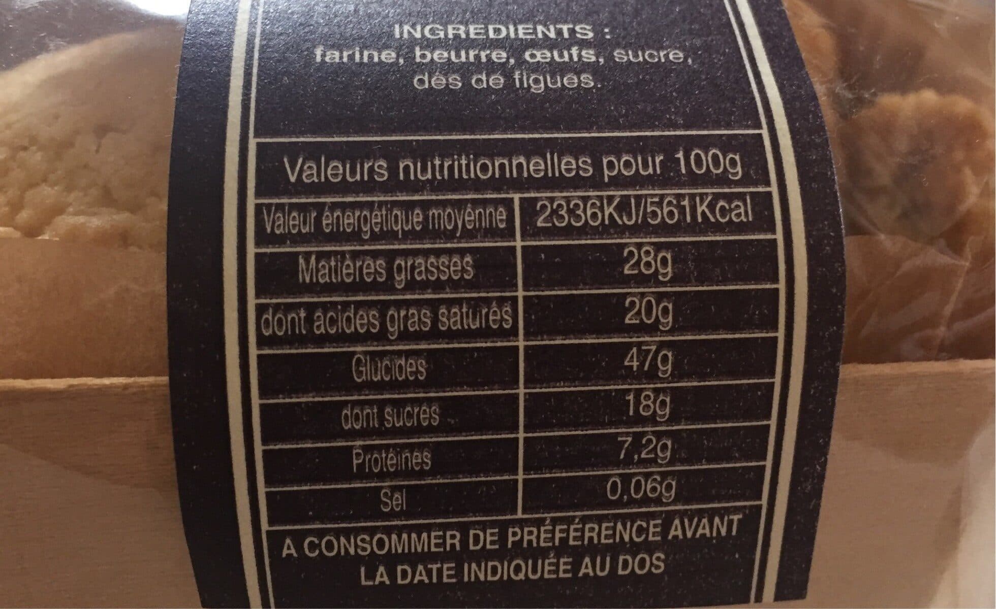 Open Food Facts Sablés Figues packshot