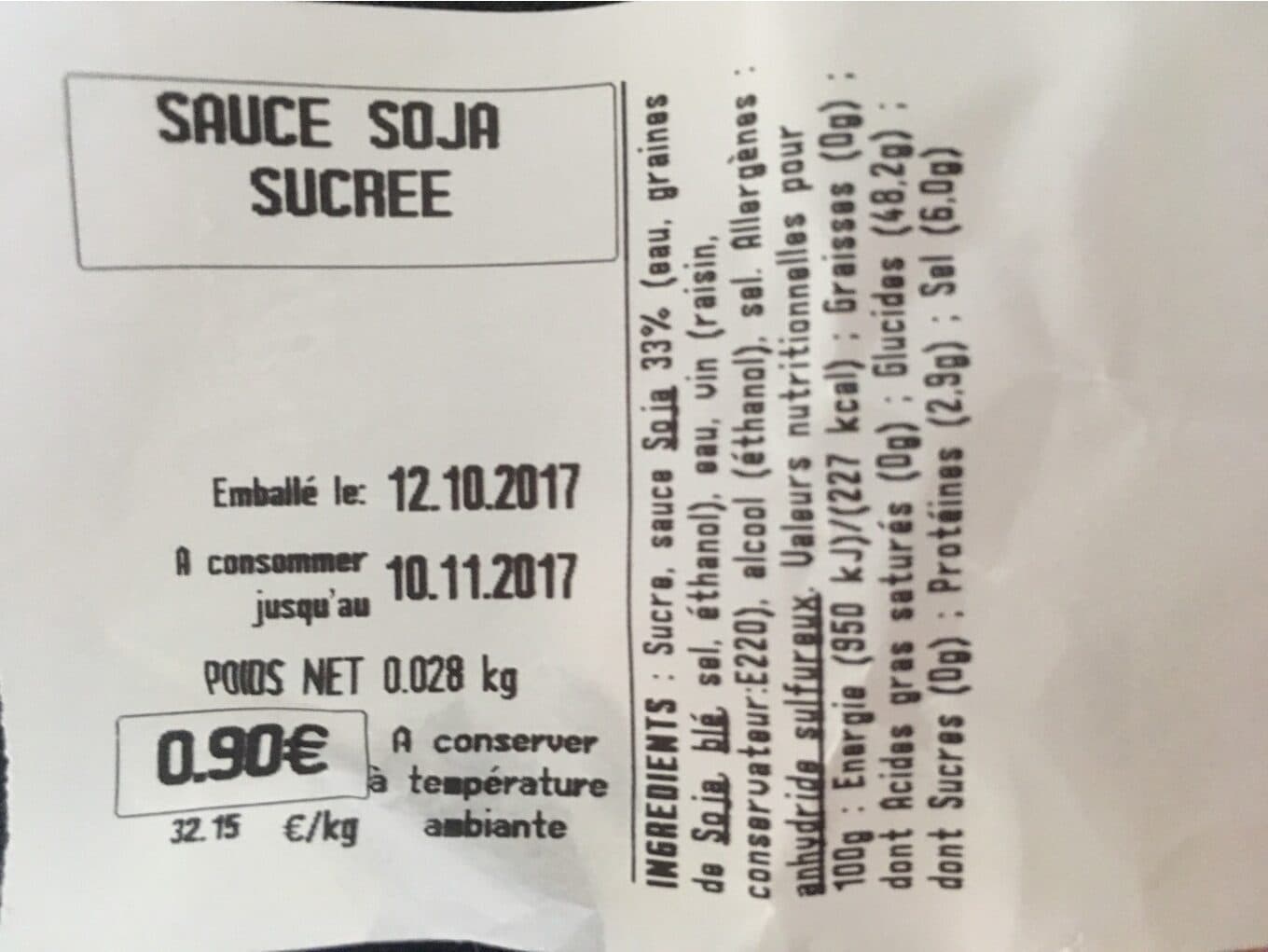Suzi wan Sauce Soja Sucrée packshot