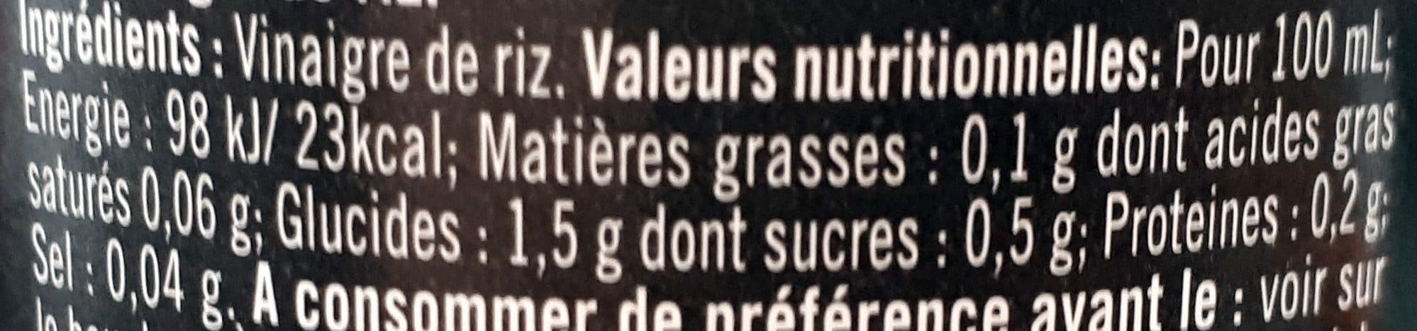 Sushi Daily Vinaigre de riz packshot