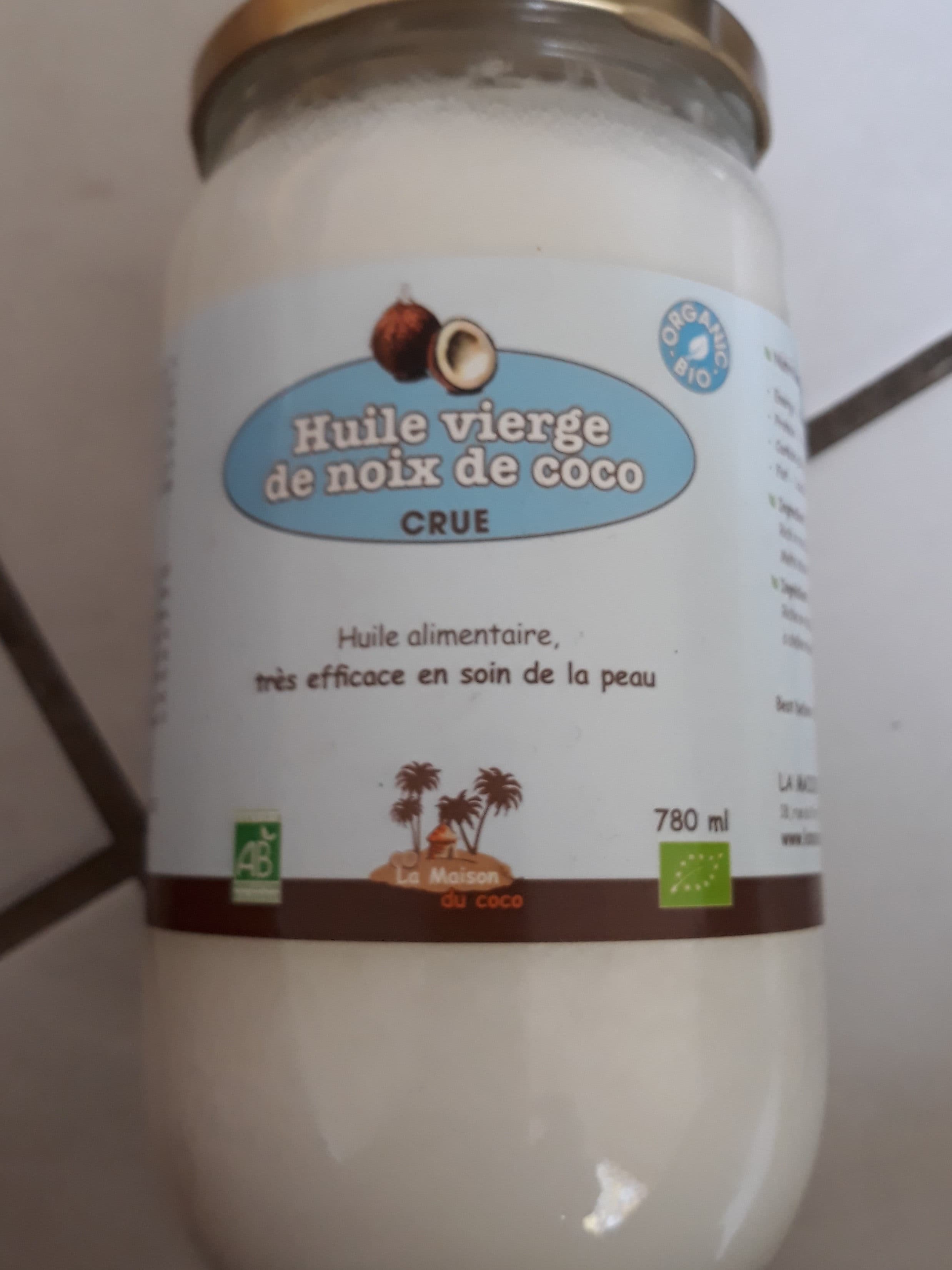 La maison du coco Huile Vierge De Coco Bio Crue, Pour Une Peau Douce Et Hydratée packshot