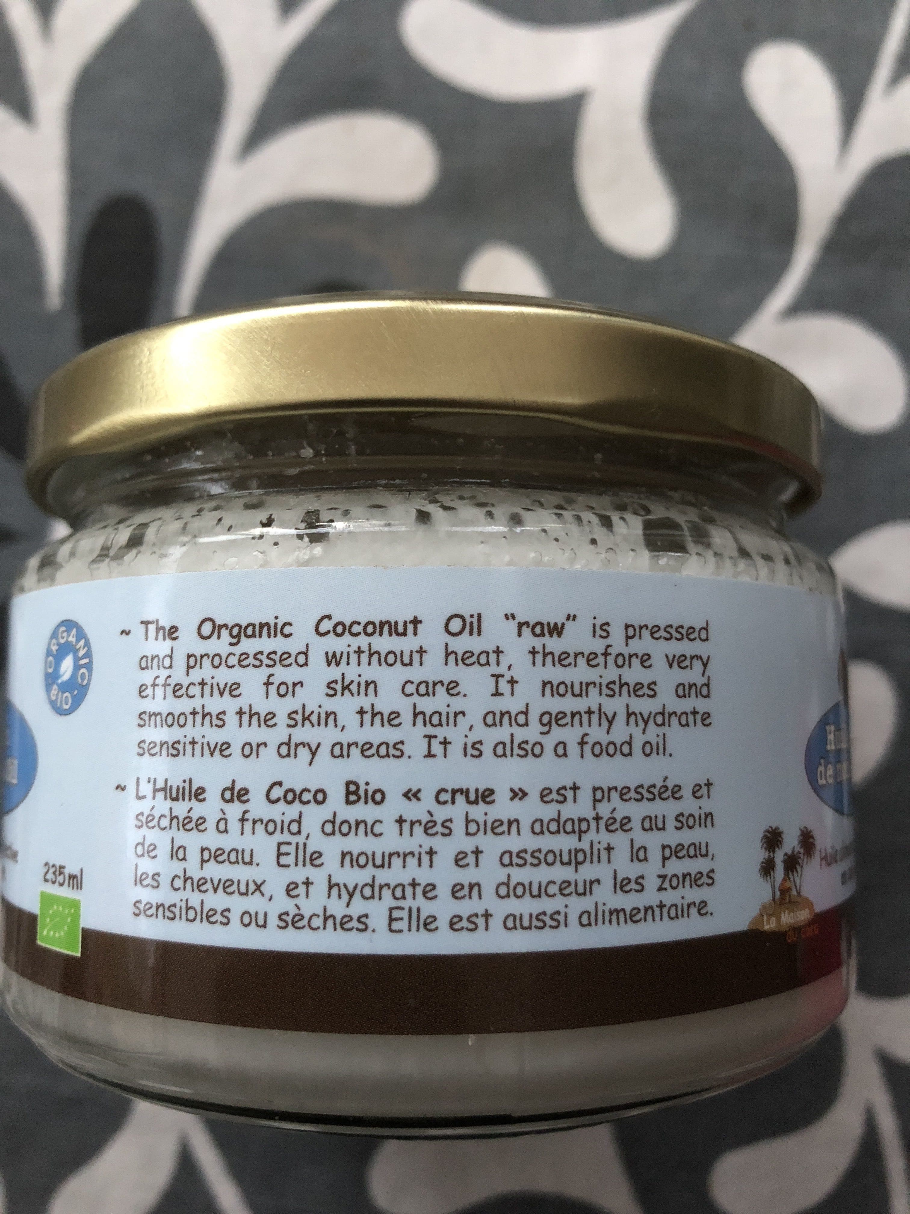 La maison du coco Huile Vierge De Coco Bio Crue packshot