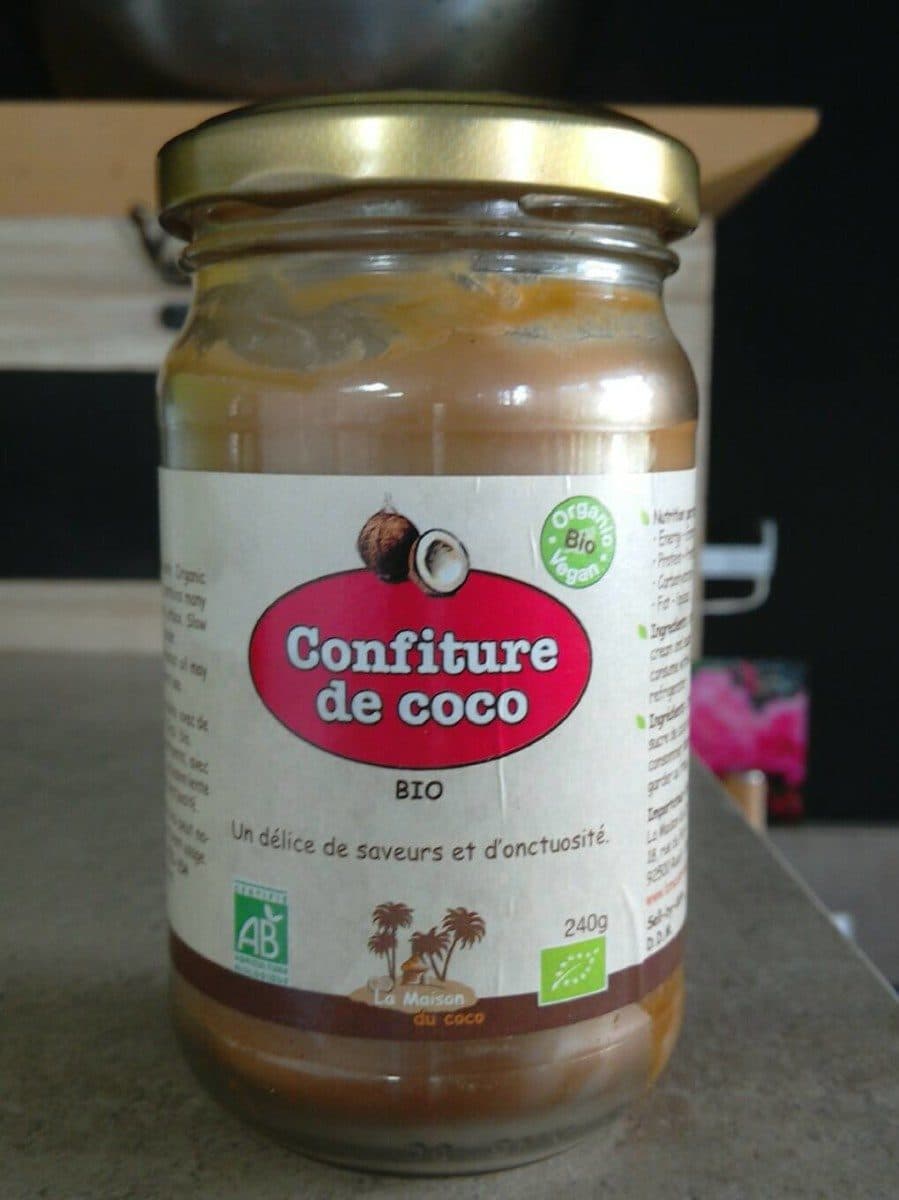 La maison du coco Confiture ce coco bio packshot