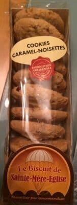 Le biscuit de Ste mère église Cookies caramel noisettes packshot
