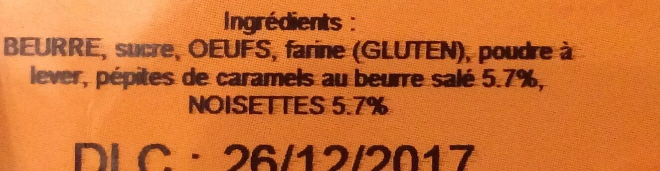 Le biscuit de Ste mère église Cookies caramel noisettes packshot
