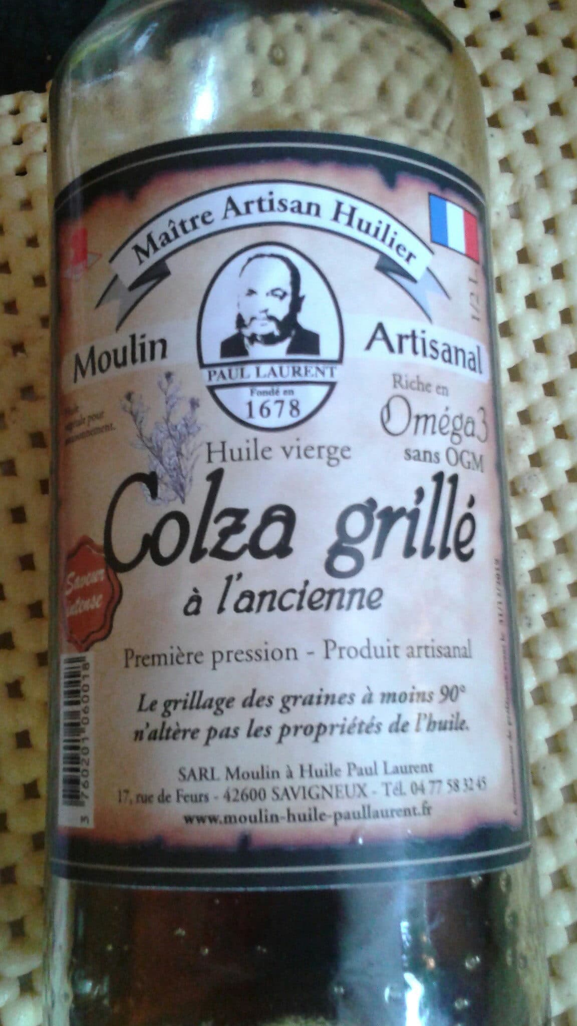 Paul Laurent Huile vierge de colza grillé packshot