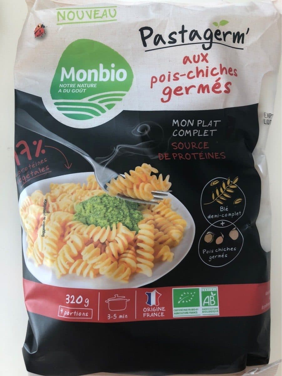 Monbio Pastagerm aux pois chiches germés packshot