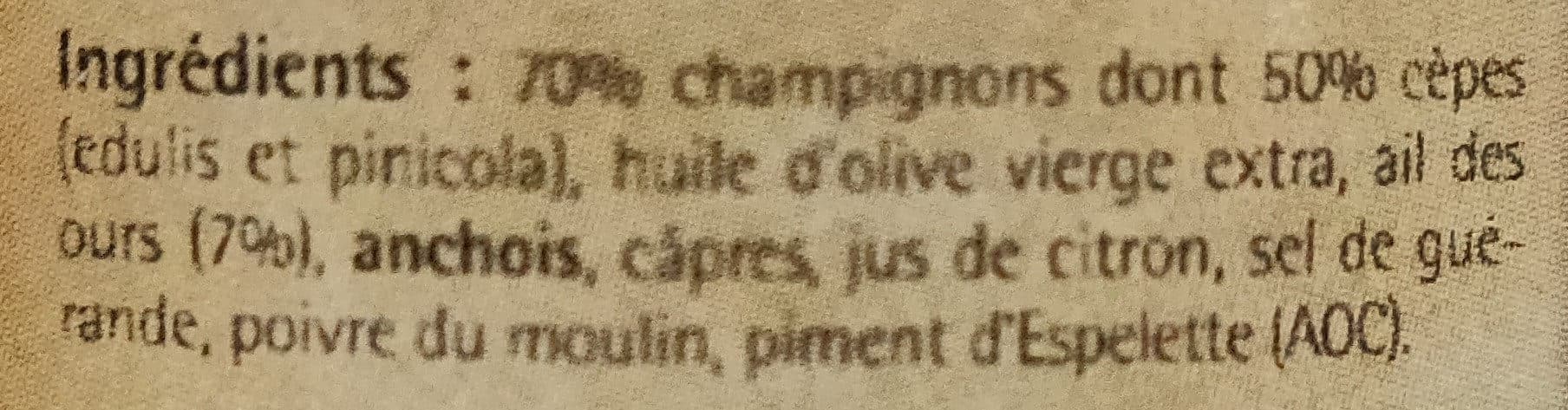 Fabrication Artisanale Auvergne Les Cèpenades packshot
