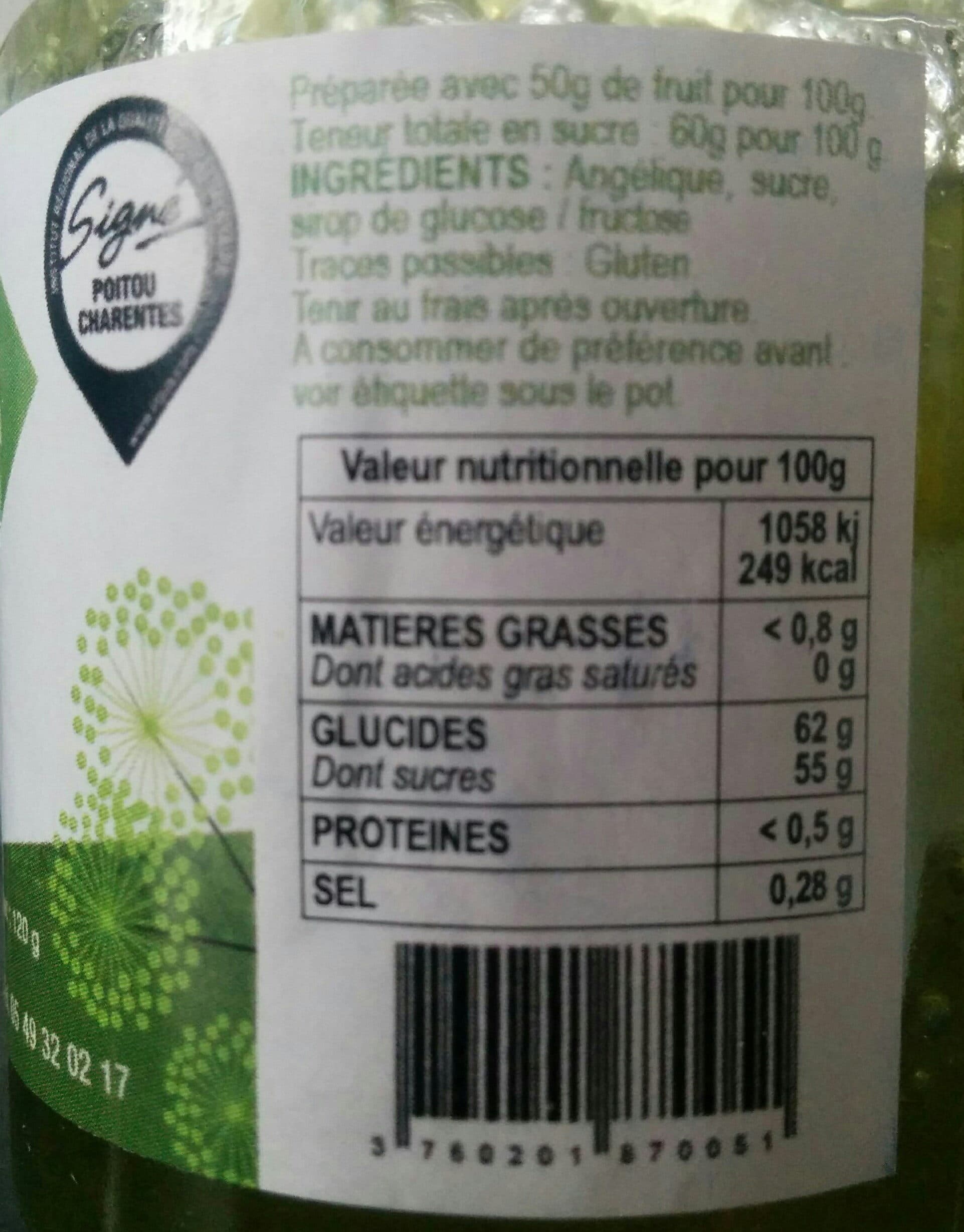 Signé Confiture d’angélique packshot
