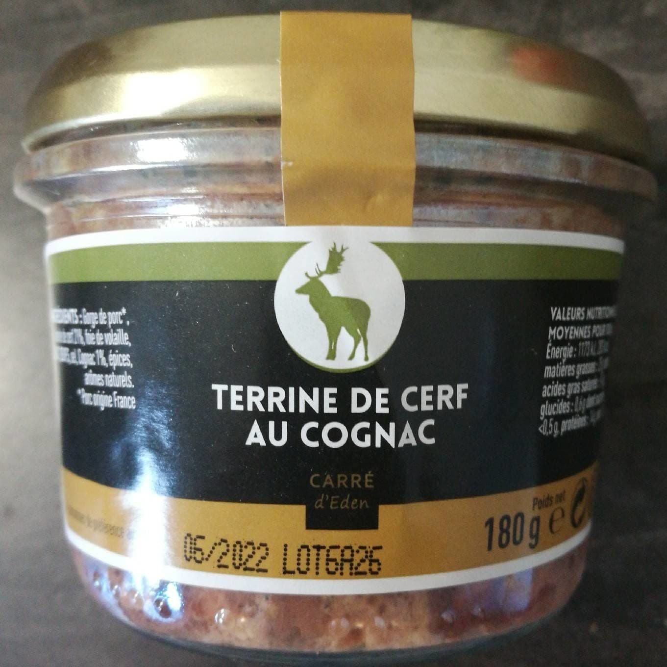 Carré D'Eden Terrine de cerf au cognac packshot