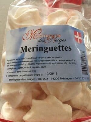 Meringues des Neiges Meringuettes packshot