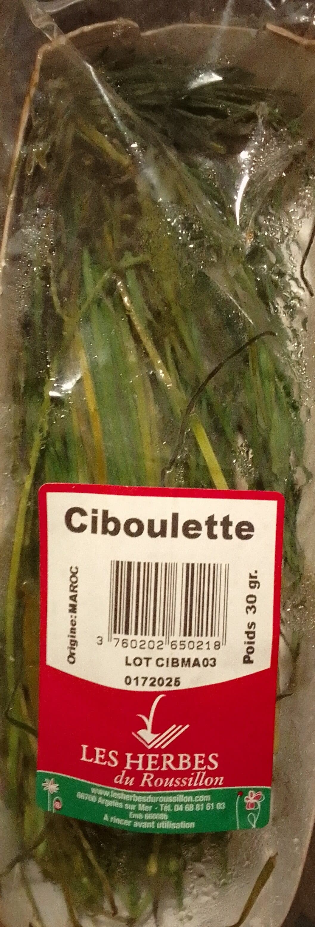 Les herbes du Roussillon Ciboulette fraîche packshot
