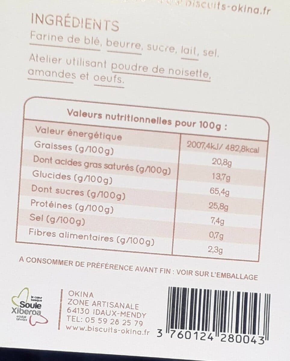 Biscuiterie La Luzienne Croix basques packshot