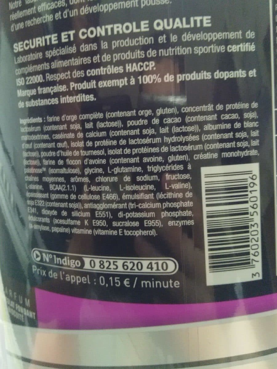 Open Food Facts Final Mass (2KG) Corgenic - Chocolat Fondant Biscuité packshot