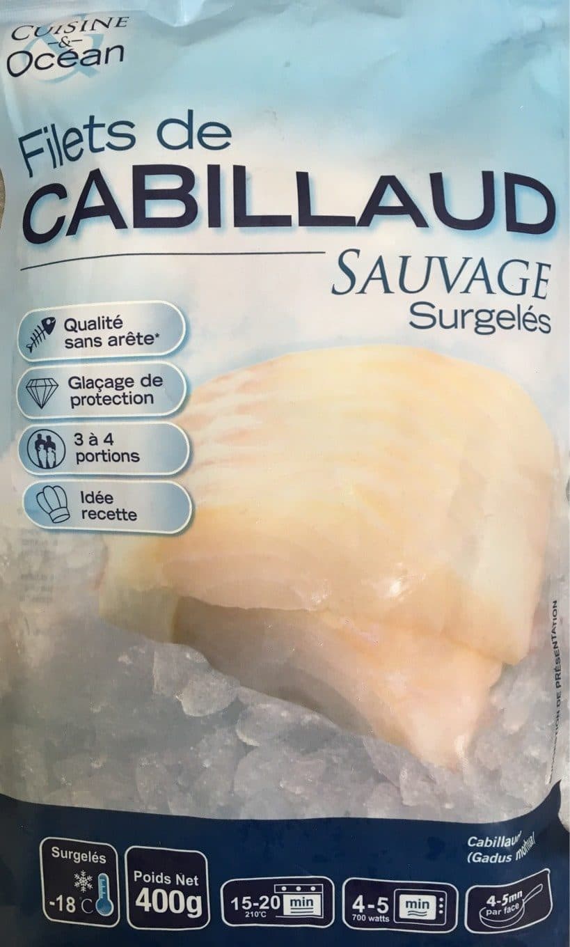 Cuisine & Océan Filets de cabillaud sauvage packshot