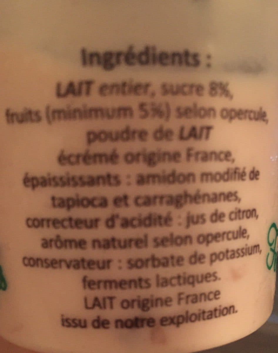 Ferme des Loges Yaourt de Lait Entier aux Variétés de Fruits packshot
