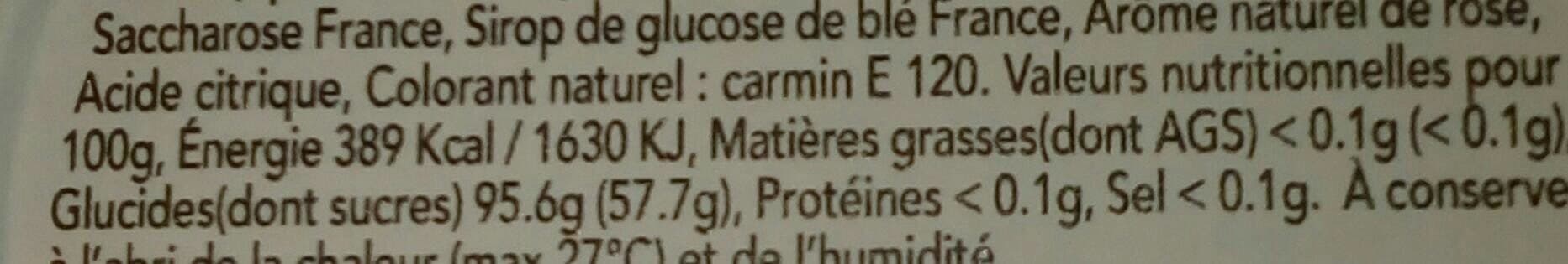 Open Food Facts Pastilles à la rose packshot