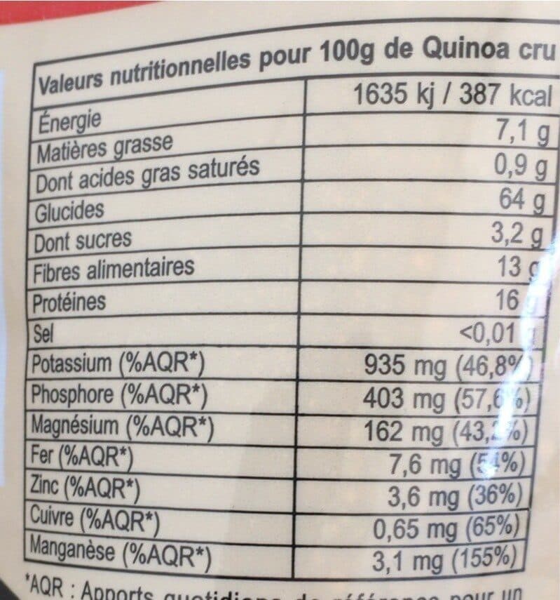 Quinoa d'Anjou Quinoa rouge packshot