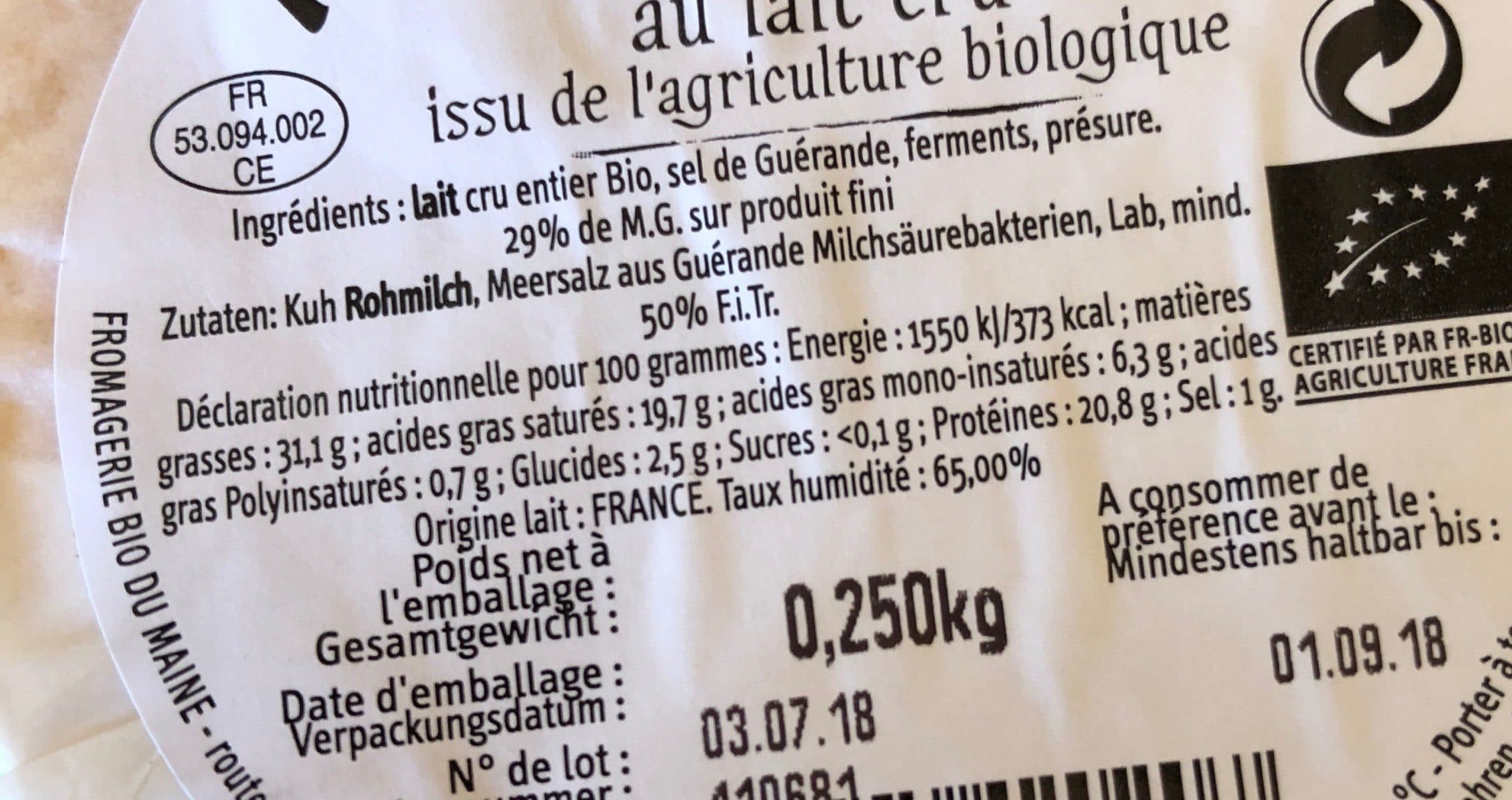 Open Food Facts Petit Saint Paulin packshot