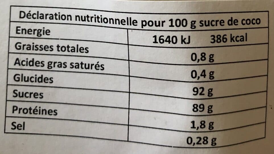 Tonton d'Ailleurs Sucre de coco packshot
