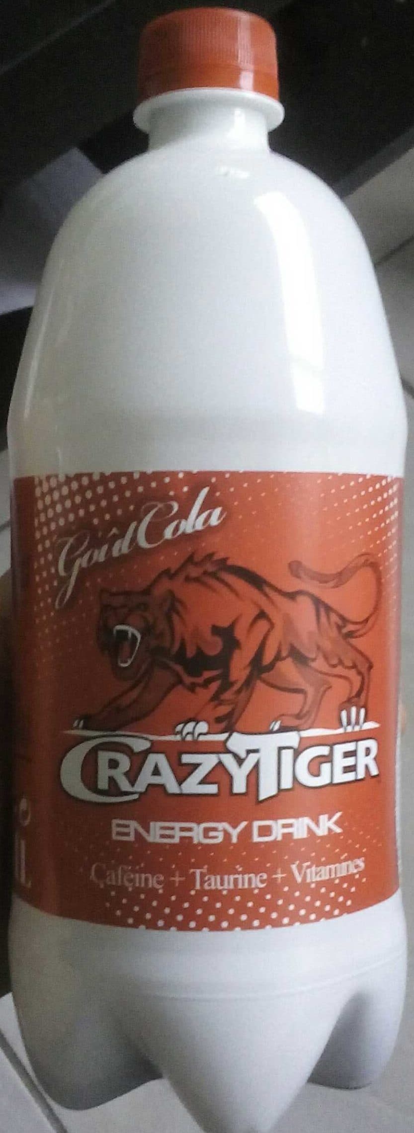 Crazy Tiger Energy Drink Goût Cola packshot
