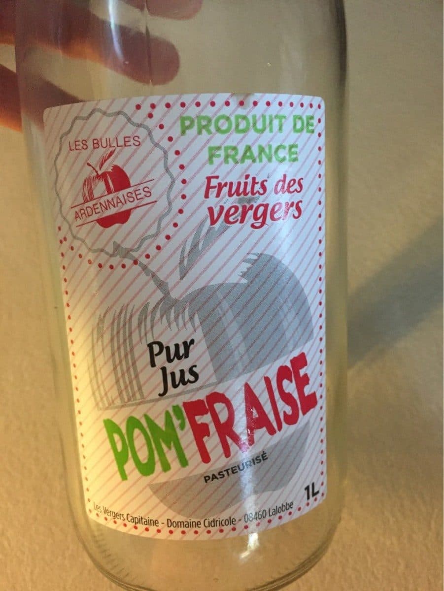 Open Food Facts Pur jus pom'fraise packshot