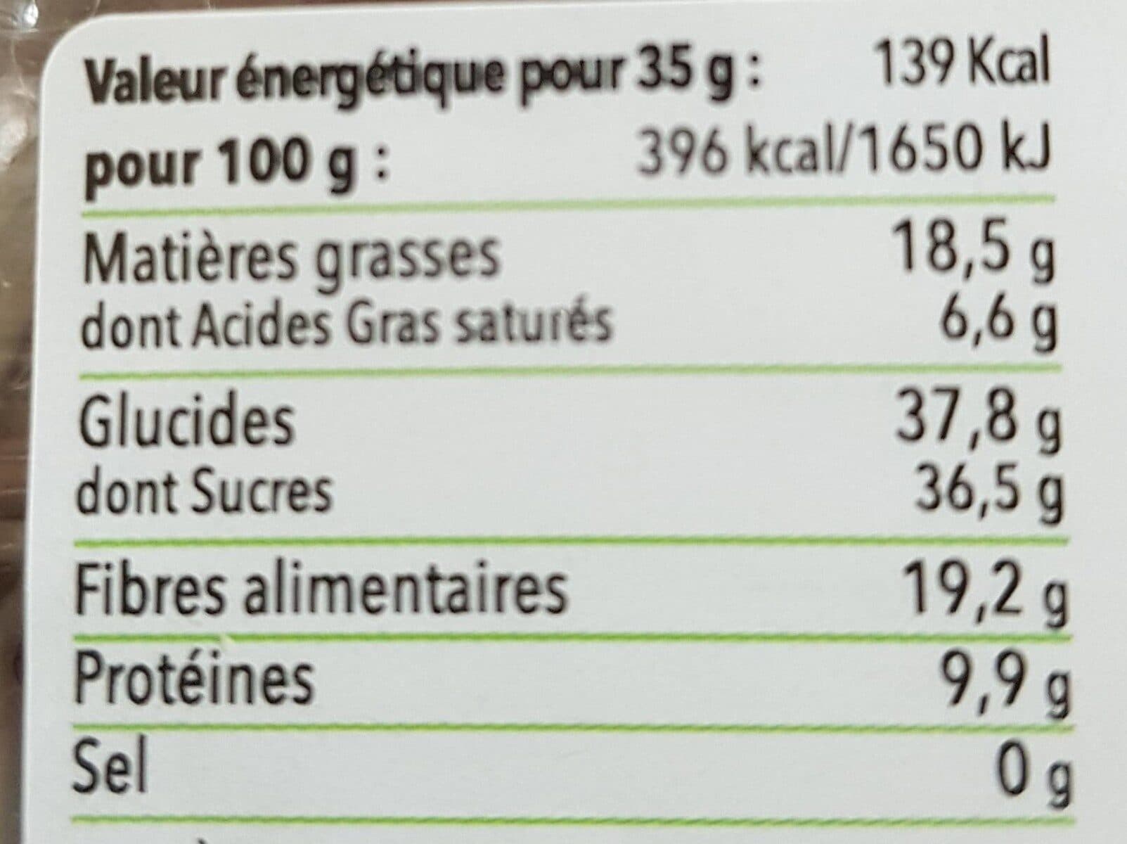 Gourmie s Barre de fruit amande cannelle muscade packshot