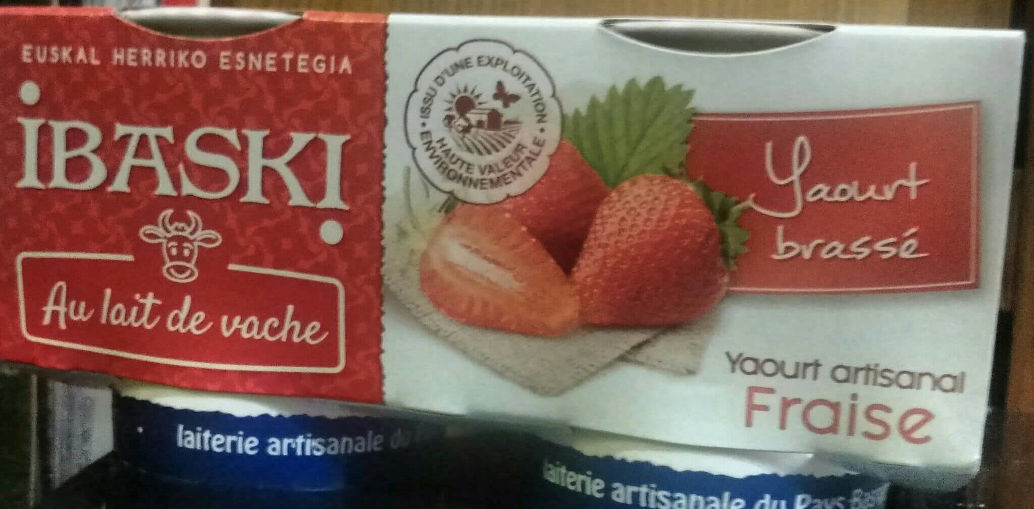 Ibaski Yaourt brassé Fraise packshot