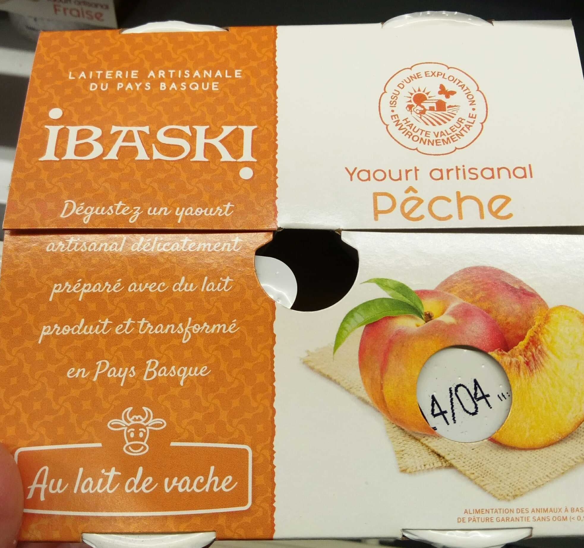 Ibaski Yaourts artisanaux à la pulpe de pêche IBASKI packshot