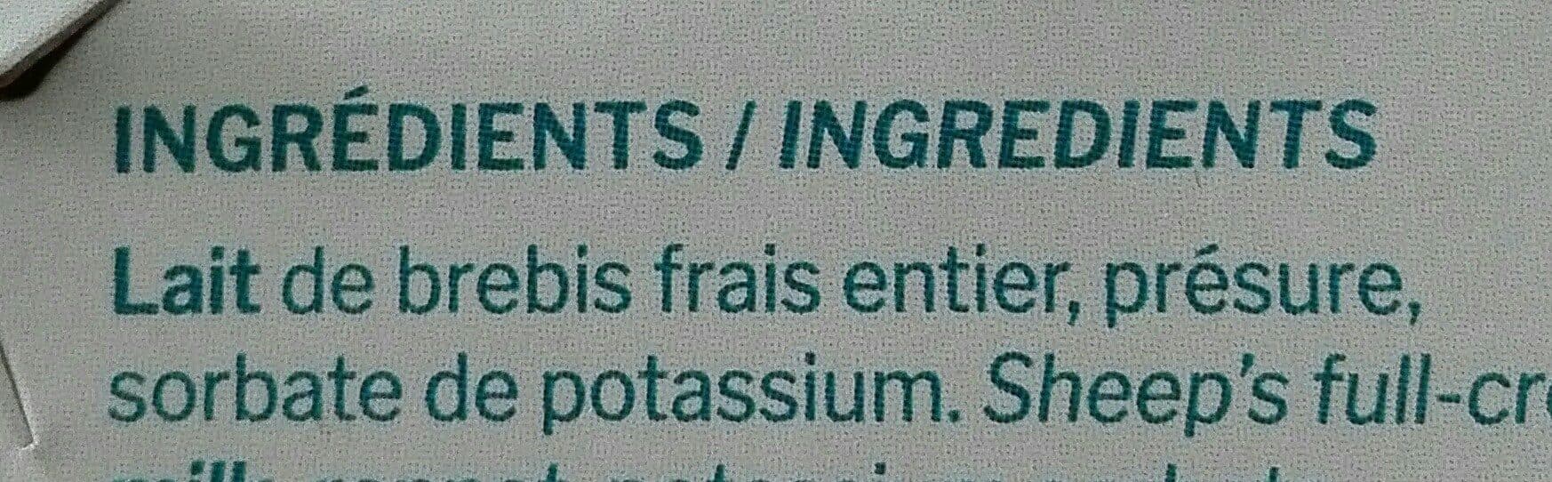 Ibaski Brebis caille artisanal packshot