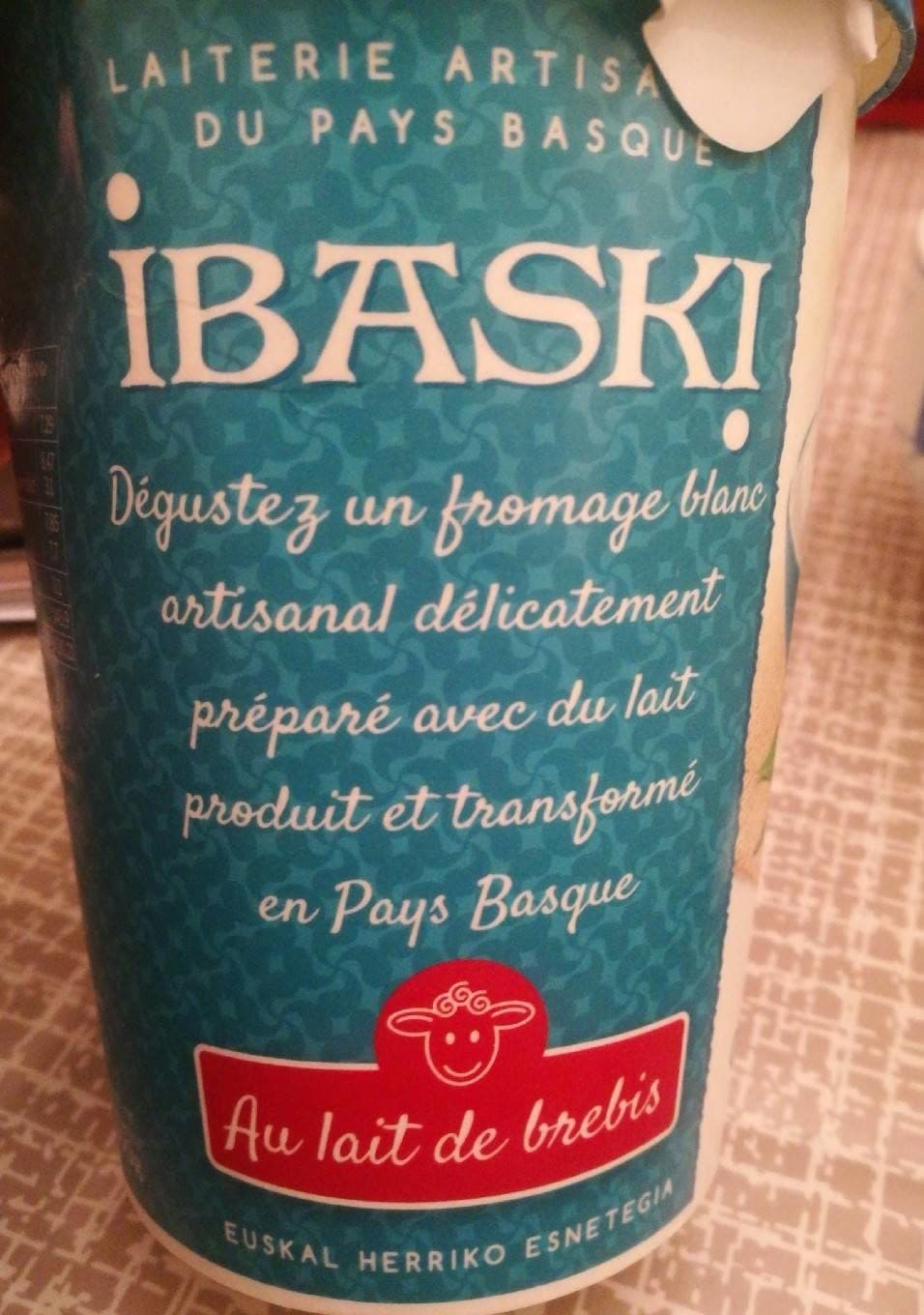 Ibaski Fromage blanc au lait de brebis packshot