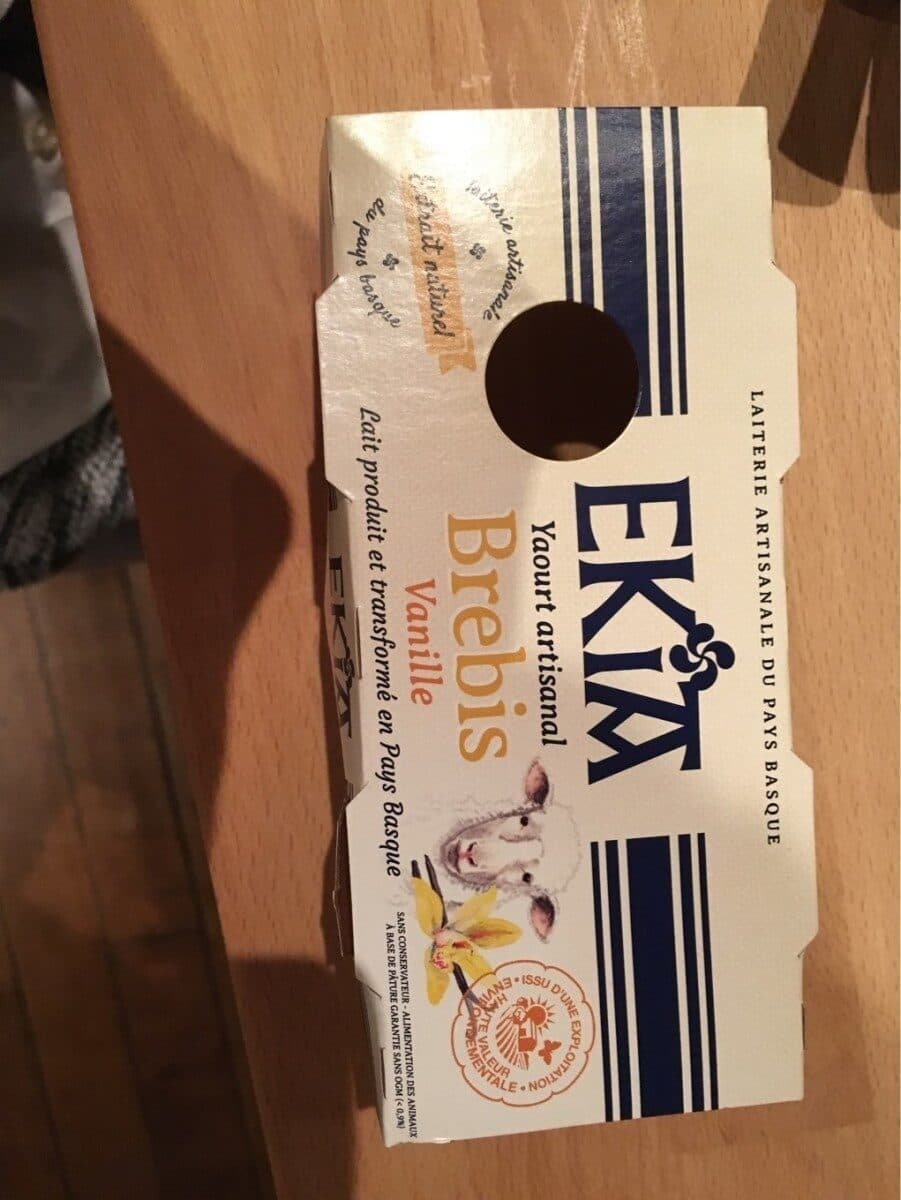 Ekia Yaourt artisanal brebis vanille packshot
