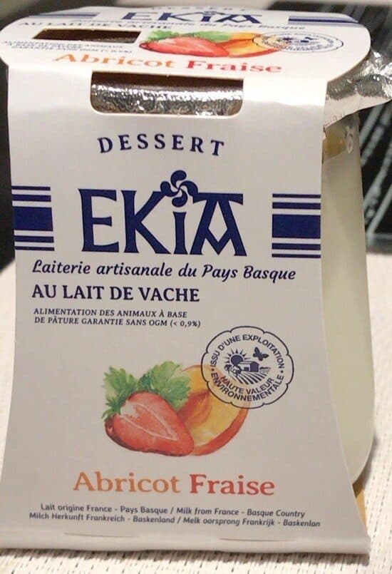 Ekia Dessert Abricot Fraise packshot