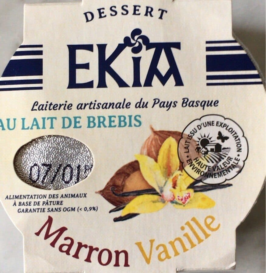 EKIA Dessert au lait de brebis packshot