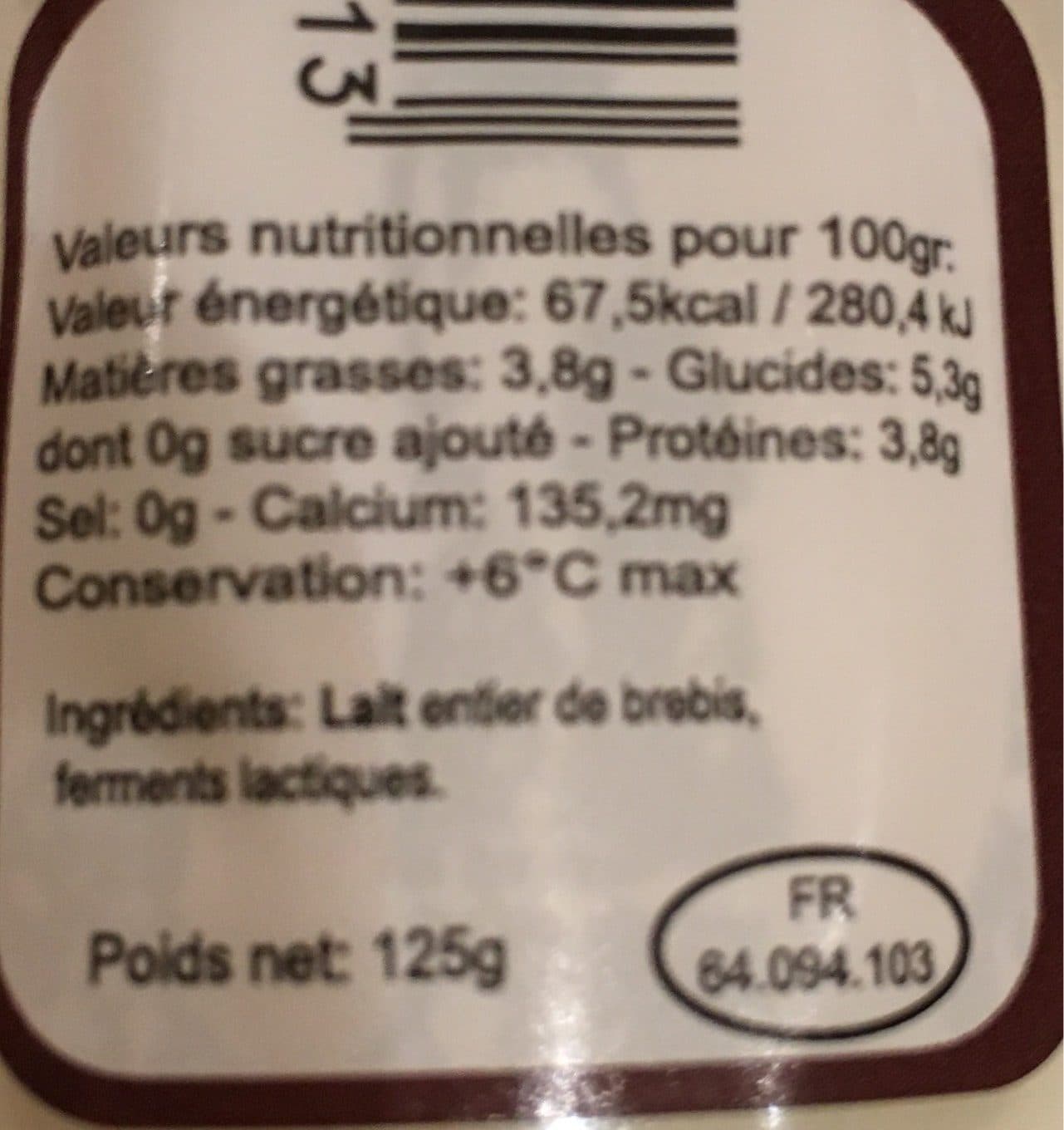 Antonin Yaourt Brebis Nature packshot