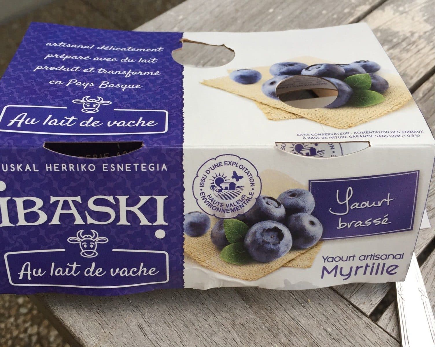 Ibaski Yaourt artisanal brassé myrtille packshot
