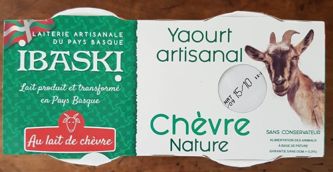 Ibaski Yaourt artisanal chèvre nature packshot