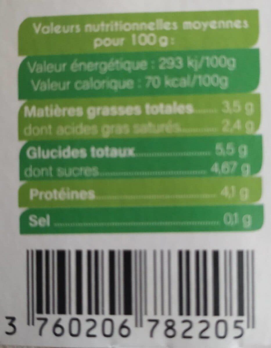 Le P'tit Fermier de Kervihan Yaourt nature ferme et fondant BIO packshot
