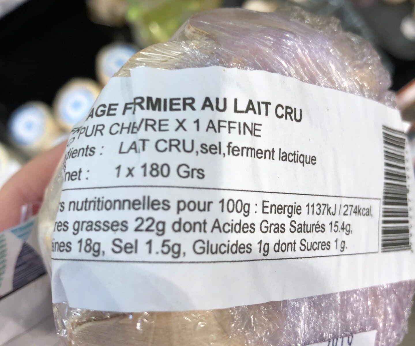 Open Food Facts Fromage pur chevre packshot