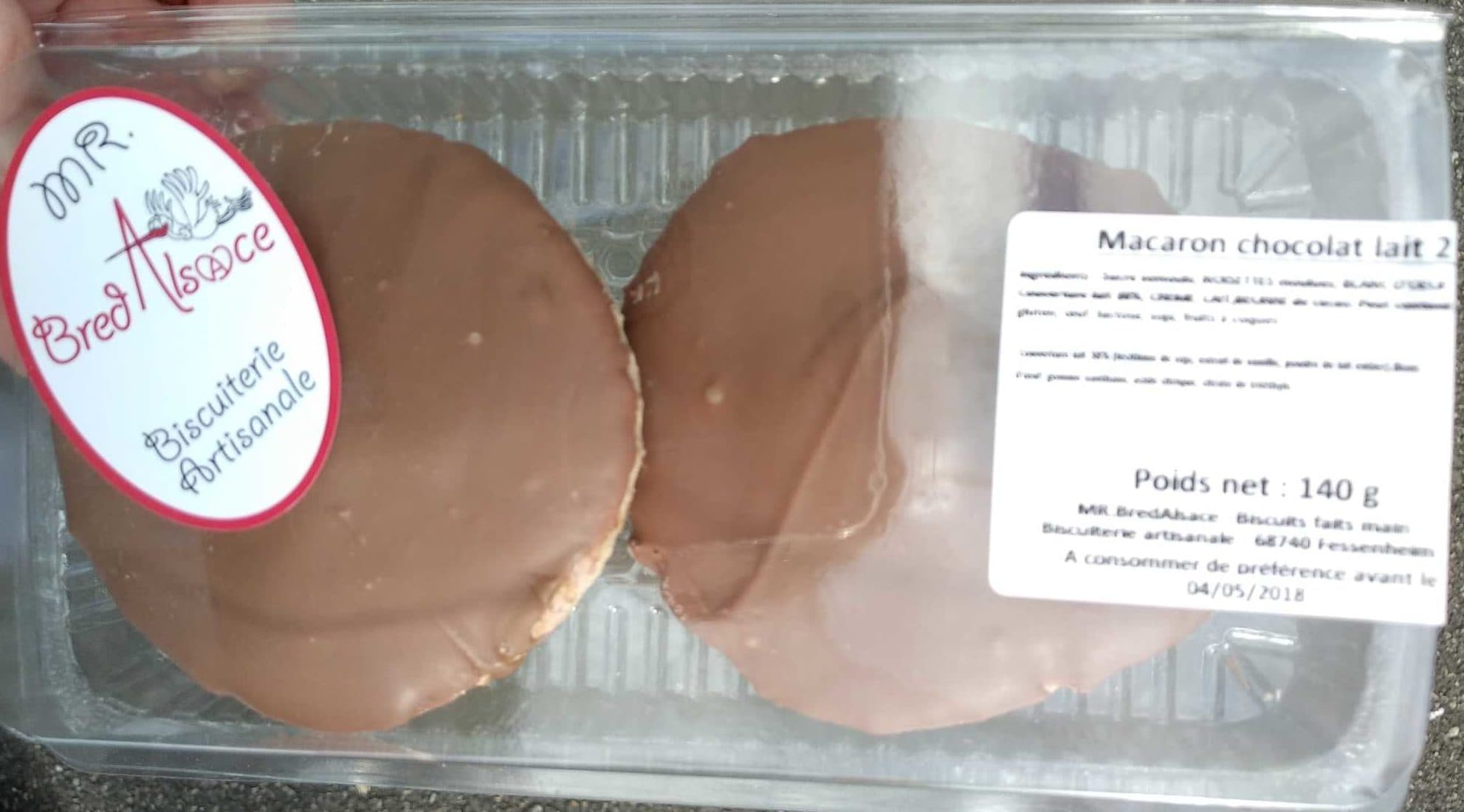 Mr BredAlsace Macaron chocolat lait packshot