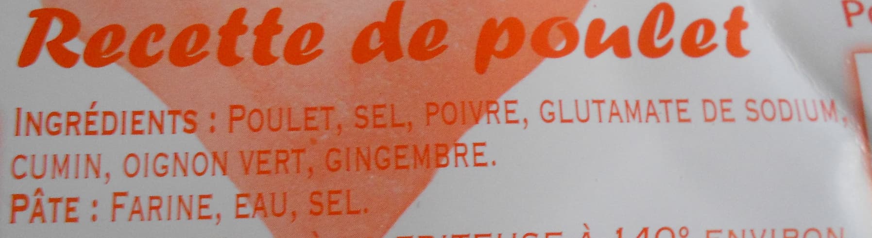 Les Samoussas Tradition Les Samoussas Tradition Recette de poulet packshot