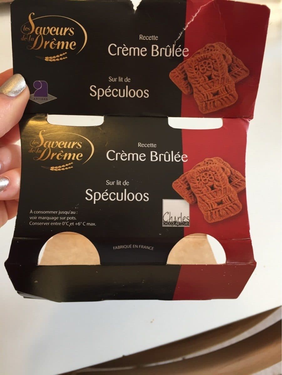 Open Food Facts Recette Crème Brûlée sur lit de Spéculoos packshot