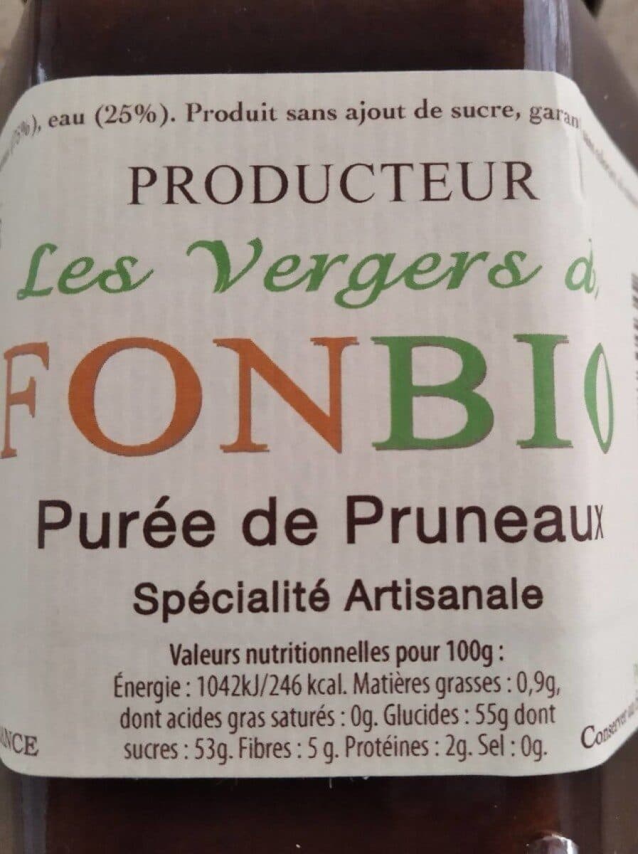 Open Food Facts Purée de pruneaux packshot