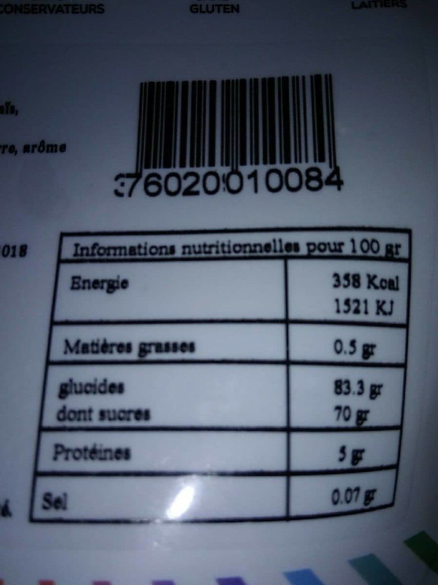 Open Food Facts Guimauves framboise packshot