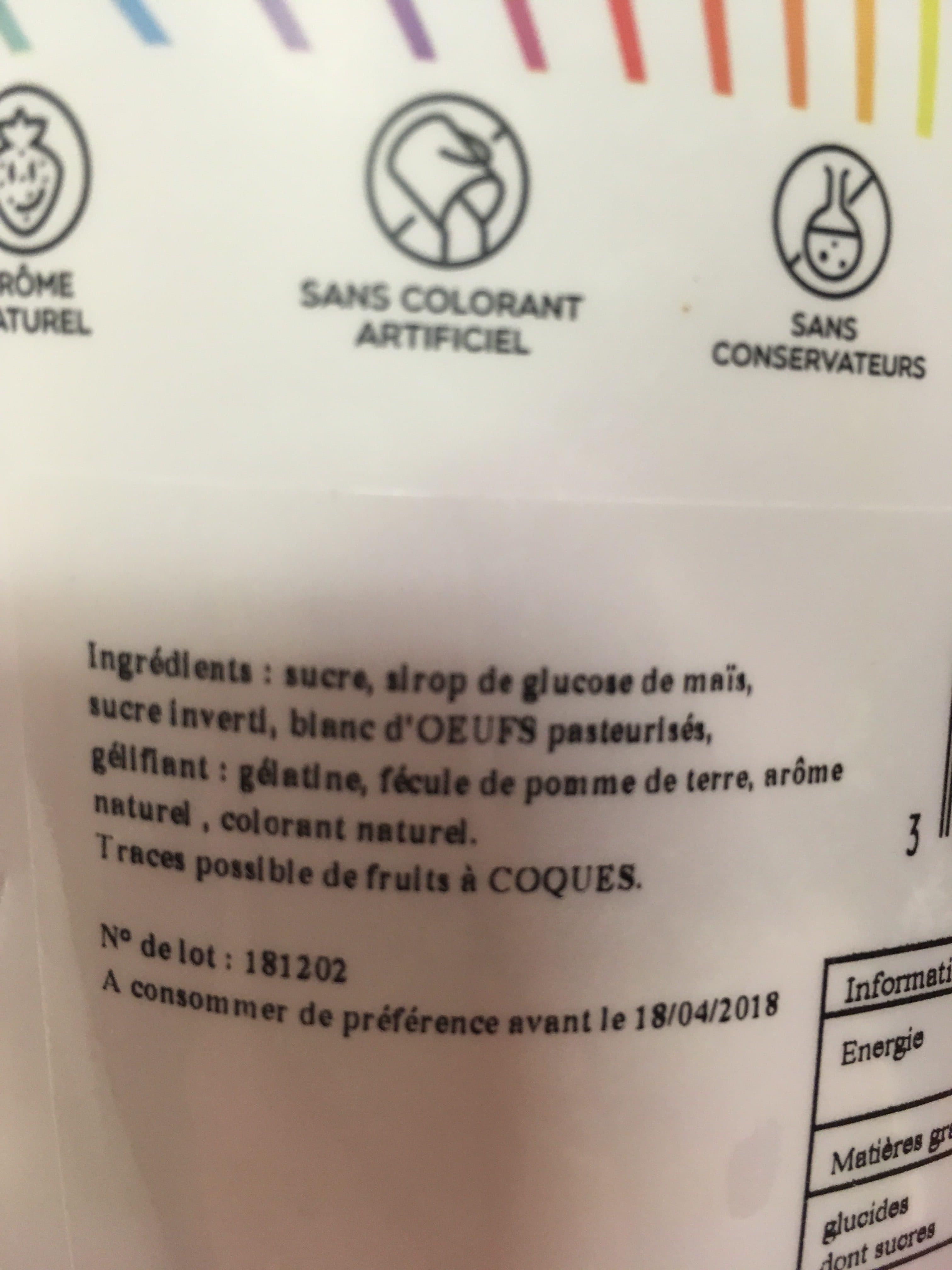 Les Bonbons De Julien Guimauves fraise packshot