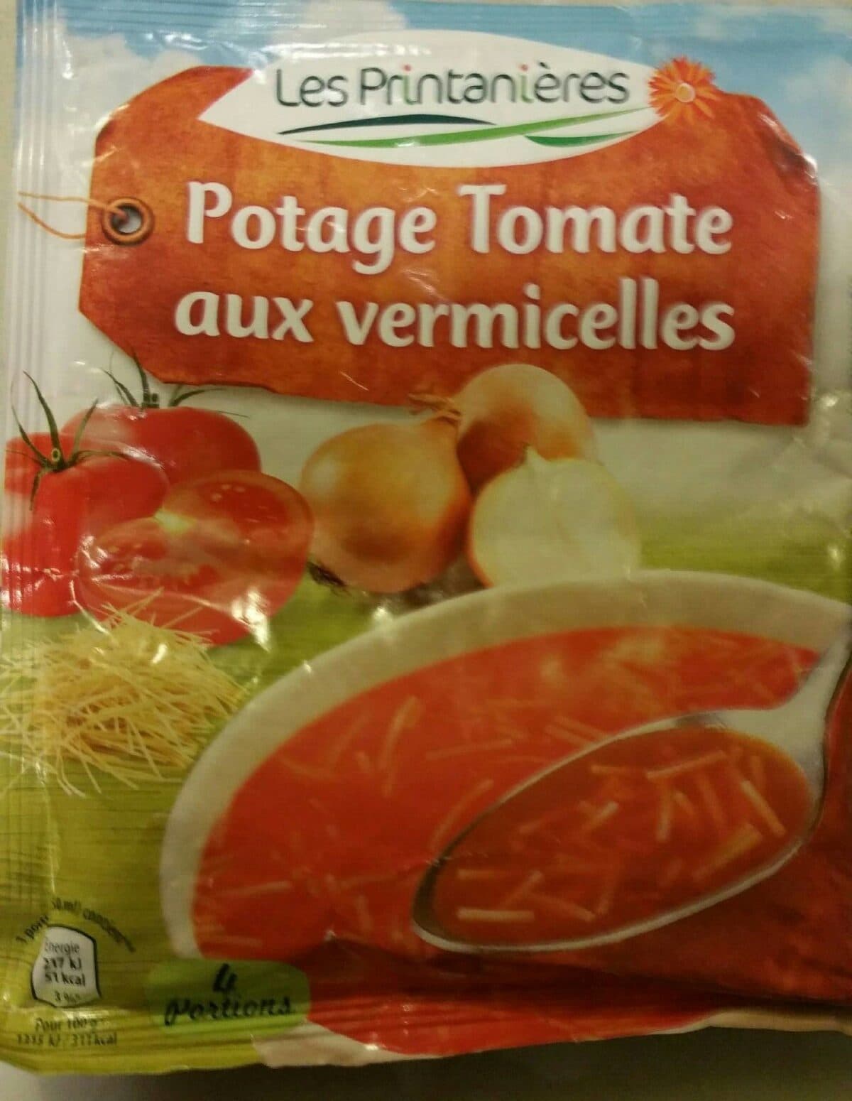 Les printanieres Potage Tomate aux vermicelles packshot