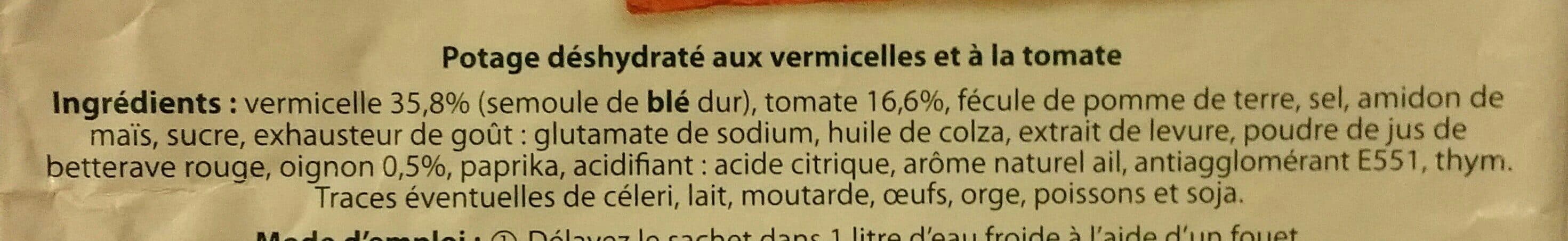 Les printanieres Potage Tomate aux vermicelles packshot