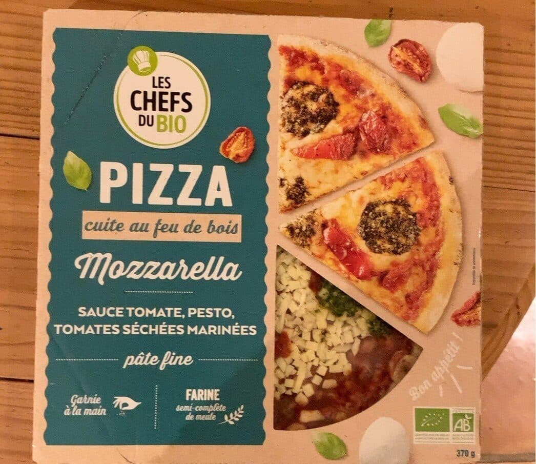 Les P'tits Chefs Du Bio Pizza mozzarella packshot