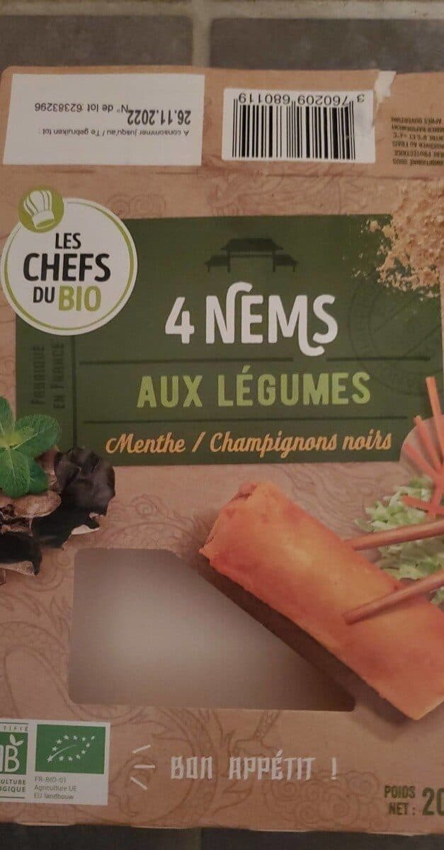 Les P'tits Chefs 4 nems aux légumes packshot